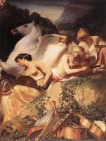 Everdingen, Caesar van - The Four Muses with Pegasus
